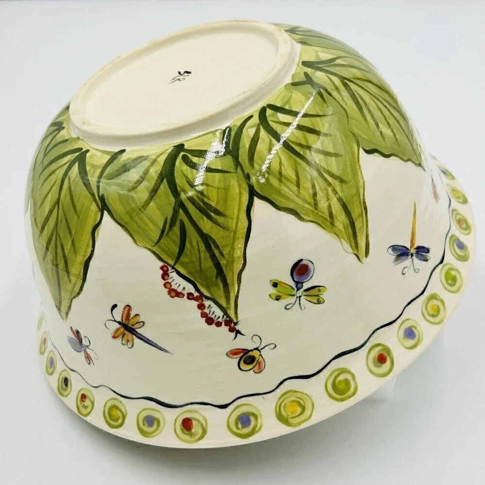 Hand Painted Art Pottery 11” x 5